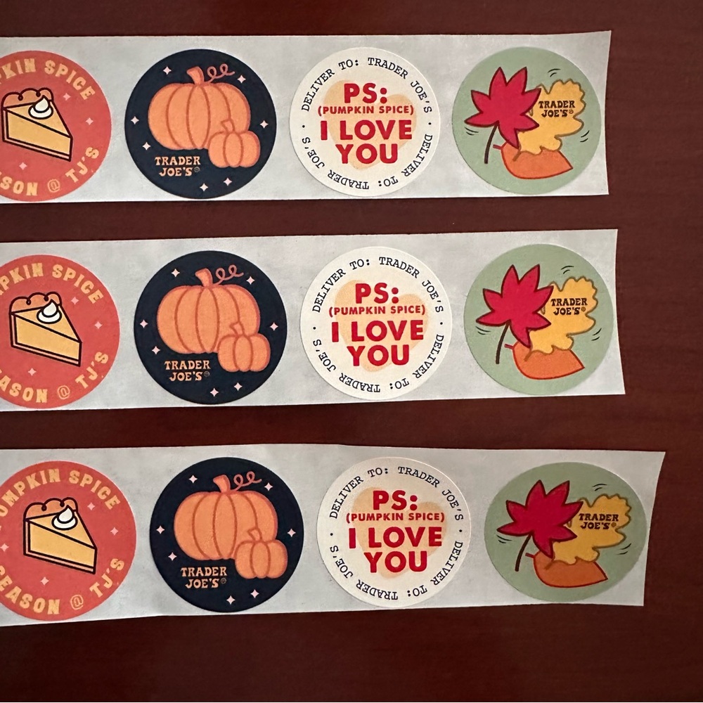 Trader Joe’s Fall Seasonal Sticker Set - Multicolor 🎃 - Picture 3 of 6